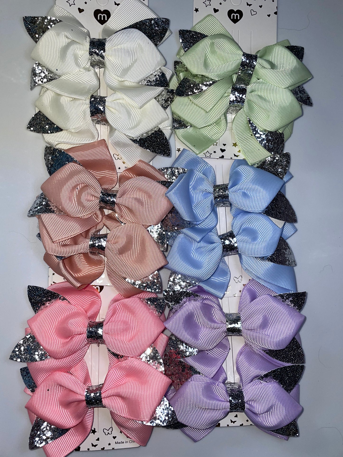 Bling Hair Bow Clips