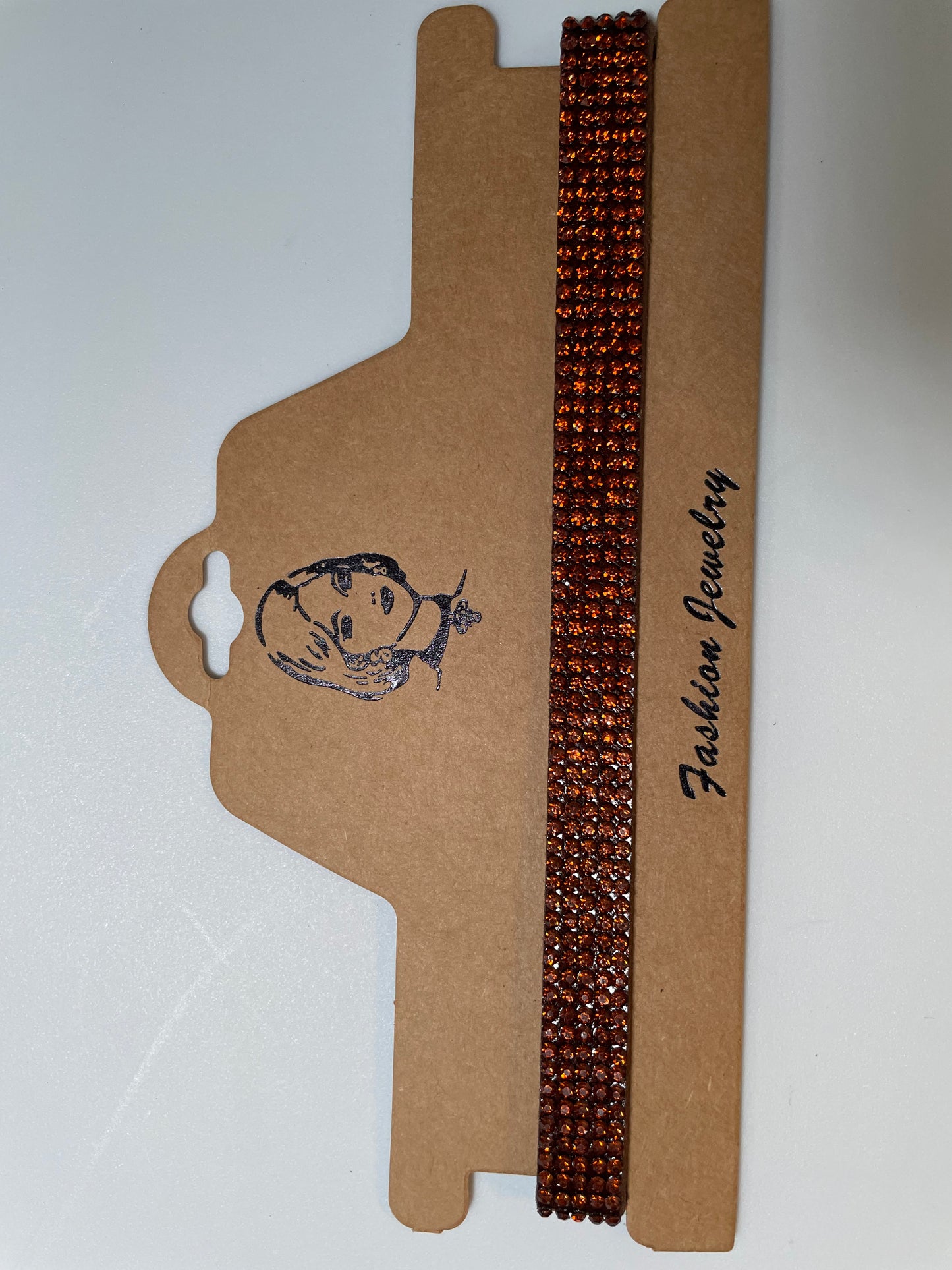 Orange Bling Choker